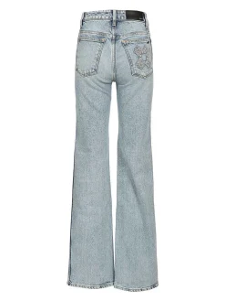 Jeans sottili con patch quad ma