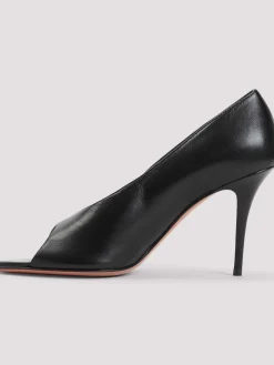 Julianne 90 Peep Toe Nappa Pumps