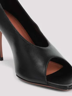 Julianne 90 Peep Toe Nappa Pumps