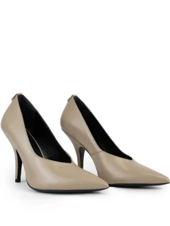 Leather Decollete Shoe