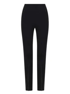 Legging opaco con zip anteriore