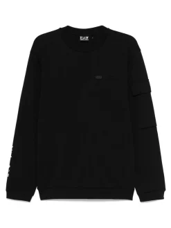 Logo Cotton Crewneck Sweatshirt