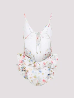 Lucky Waterfall Frill One-Piece