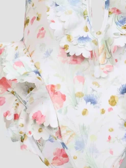 Lucky Waterfall Frill One-Piece