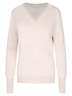 Maglia In Lana Vergine Seta E Cashmere