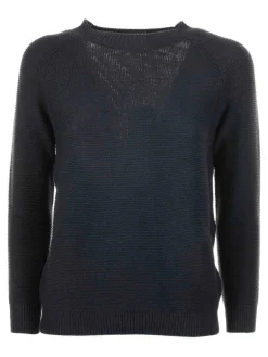Maglia Morbida Blu Navy In Cotone