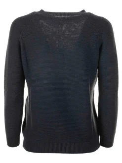Maglia Morbida Blu Navy In Cotone