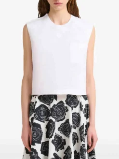 Maglietta Bianca Crop