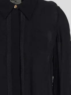 Maglietta Elisabetta Franchi Black Crepe