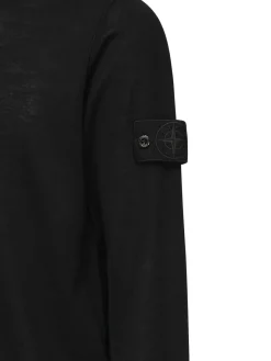 Maglione a collo dell'equipaggio nero