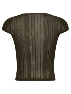Maglione a coste di tambra