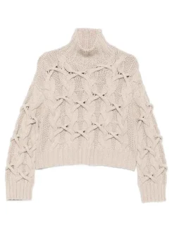 Maglione a maglia via cavo
