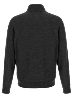 Maglione a mezza zip