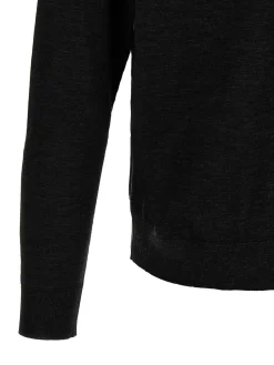 Maglione a mezza zip