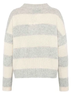 Maglione a strisce di grandi dimensioni