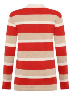 Maglione a strisce polo