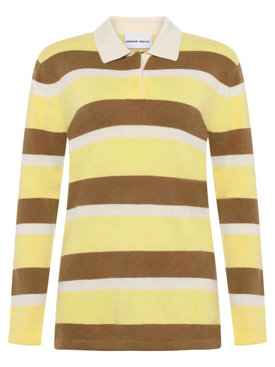 Maglione a strisce polo