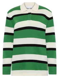 Maglione a strisce polo