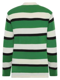 Maglione a strisce polo