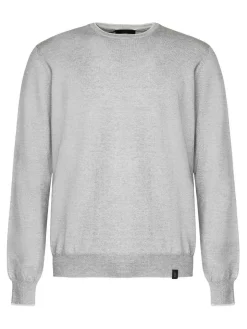 Maglione con patch di profilo sui gomiti