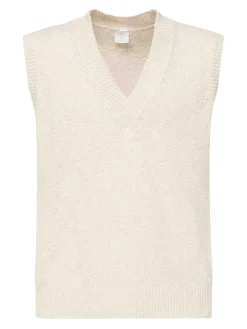 Maglione di cotone senza maniche