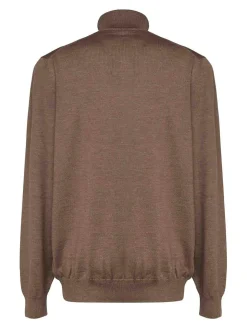 Maglione di dolcevita di lana vergine