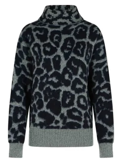 Maglione di dolcevita grigio alpaca miscela