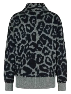 Maglione di dolcevita grigio alpaca miscela