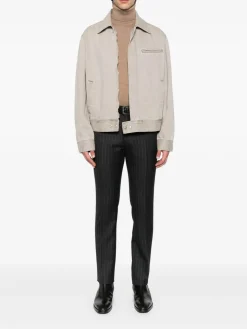 Maglione di dolcevita in lana beige