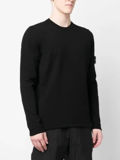 Maglione di equipaggiamento di cotone nero