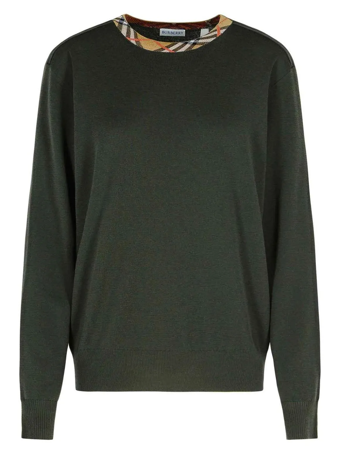 Maglione di lana verde scuro di Michael