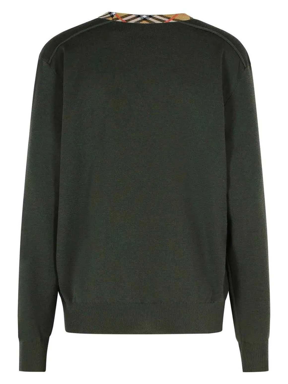 Maglione di lana verde scuro di Michael