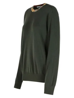 Maglione di lana verde scuro di Michael