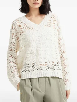 Maglione di lino e seta