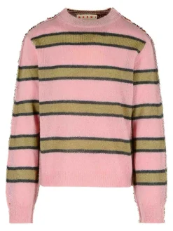 Maglione di miscela mohair rosa