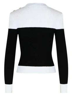 Maglione di miscela viscosa nera