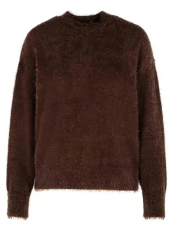 Maglione di poliammide marrone