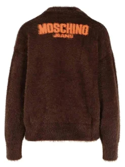 Maglione di poliammide marrone