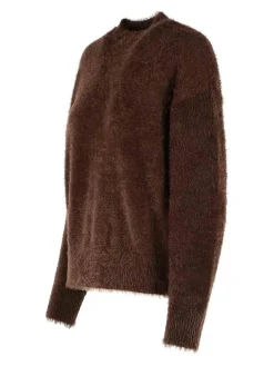 Maglione di poliammide marrone