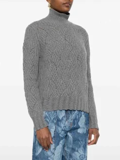 Maglione grigio cashmere