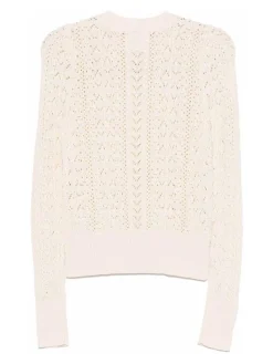 Maglione in cotone beige leggero