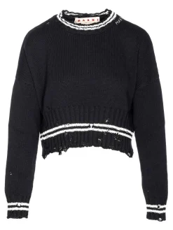 Maglione nero da roundneck