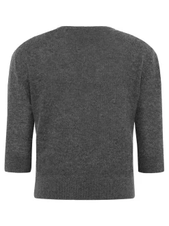 Maglione profondo del scollo a V.