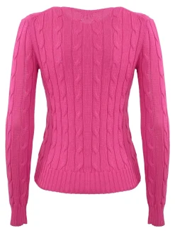 Maglione via cavo con logo