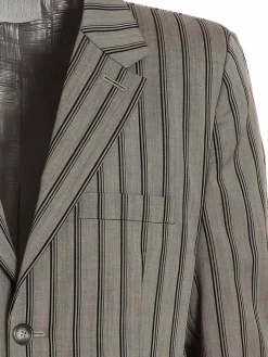 Maxi cappotto a righe