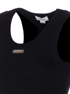 McQueen Black Logo Top