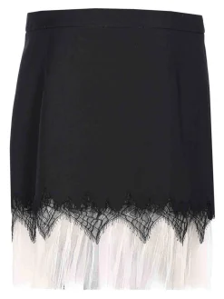McQueen Black Mini Gonna