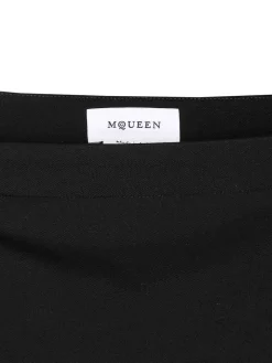 McQueen Black Mini Gonna