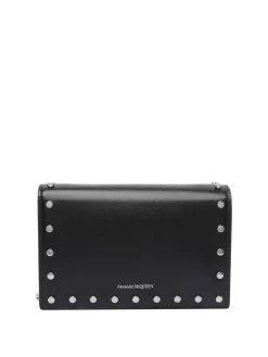 McQueen Black Small Skull Crossbody Borsa