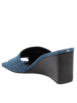 Merriam Wedge in tessuto jeans